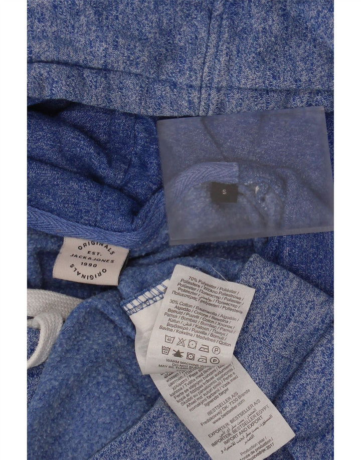 Jack & Jones Ανδρικά γραφικά με κουκούλα με κουκούλα, μικρός μπλε πολυεστέρας
