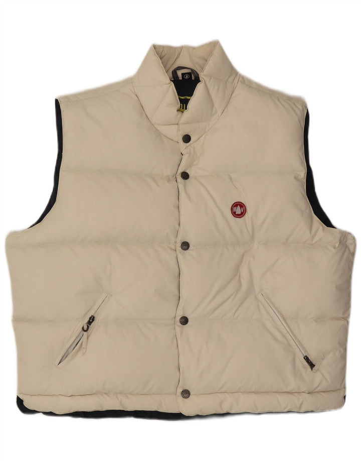 Murphy & Nye Mens με επένδυση Gilet UK 44 2XL Off White Polyamide
