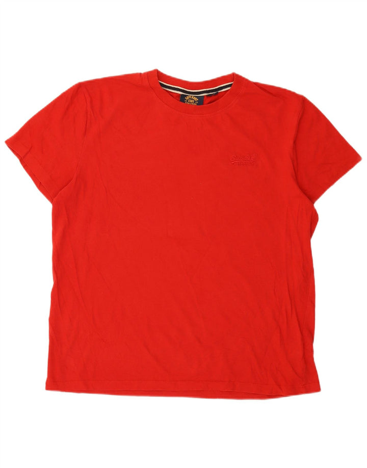 Superdry Ανδρικό T-Shirt Top XL Red Cotton