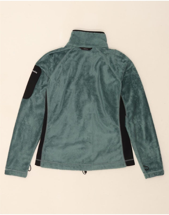 Columbia Γυναικείο Fleece Jacket UK 10 Small Green Colourblock Polyester