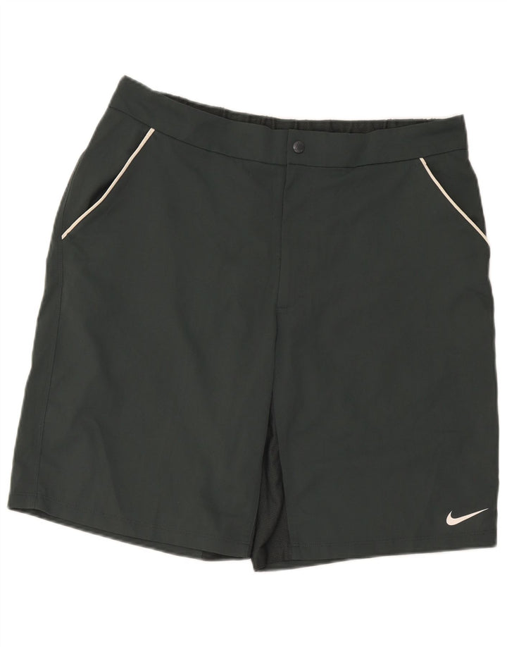 Ανδρικό αθλητικό σορτς Nike Dri Fit με μεγάλο γκρι πολυεστέρα