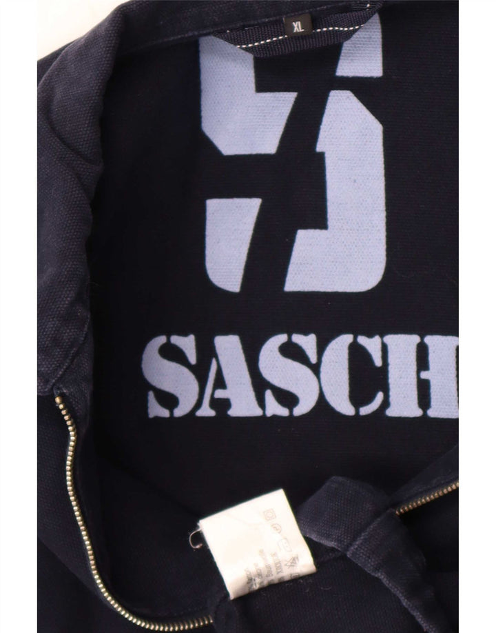Ανδρικό μπουφάν Sasch Bomber UK 42 XL Navy Blue Cotton