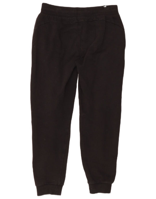 PUMA Womens Tracksuit Trousers Joggers UK 14 Medium  Black Cotton