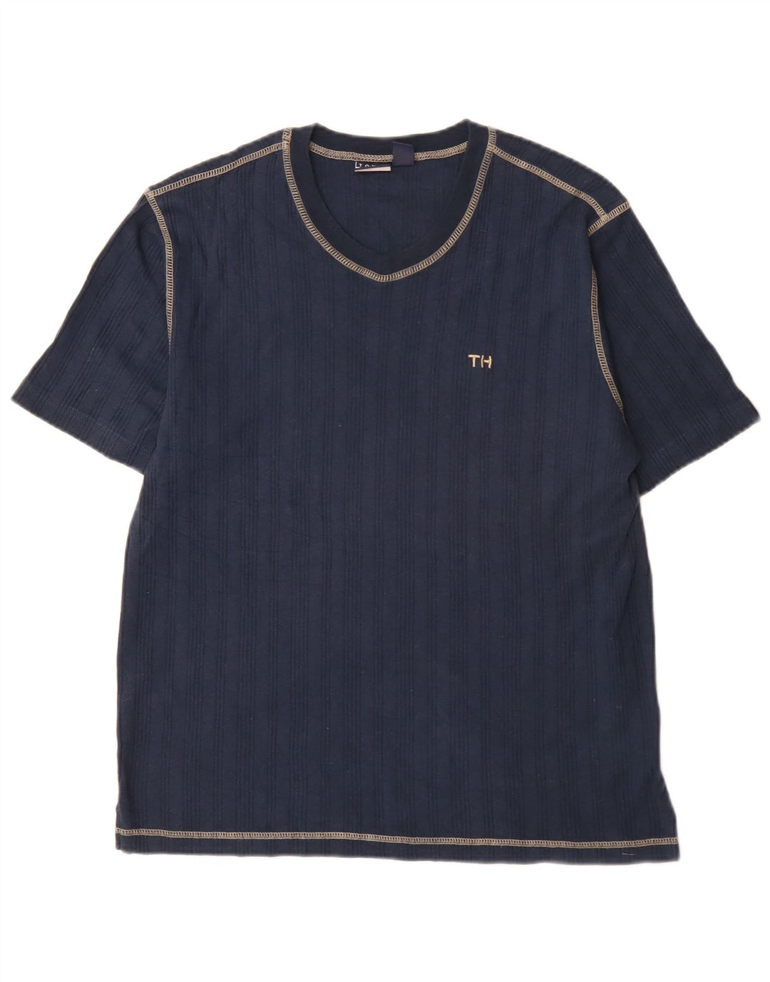 Ανδρικό T-Shirt Tommy Hilfiger Τοπ μεσαίου μπλε βαμβακερό