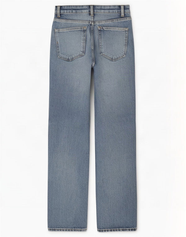 Zara γυναικείο ψηλόμεσο τζιν EU 34 2XS W24 L30 Μπλε βαμβακερό