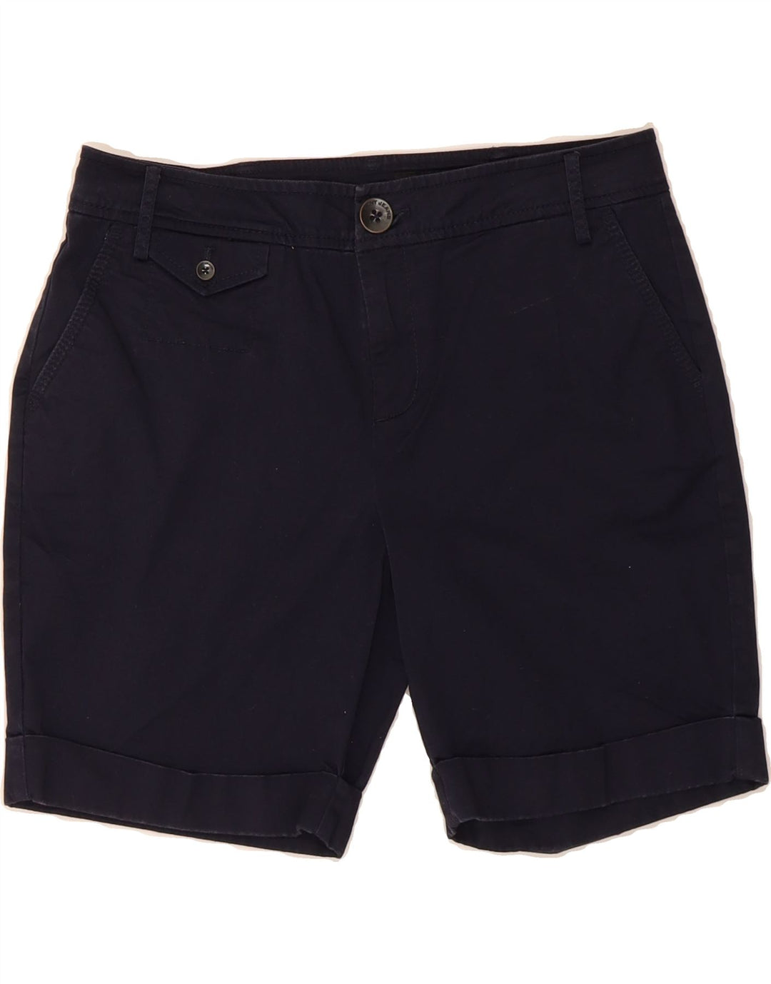 DKNY Womens Chino Shorts US 4 Small W32  Navy Blue Cotton Vintage Dkny and Second-Hand Dkny from Messina Hembry 