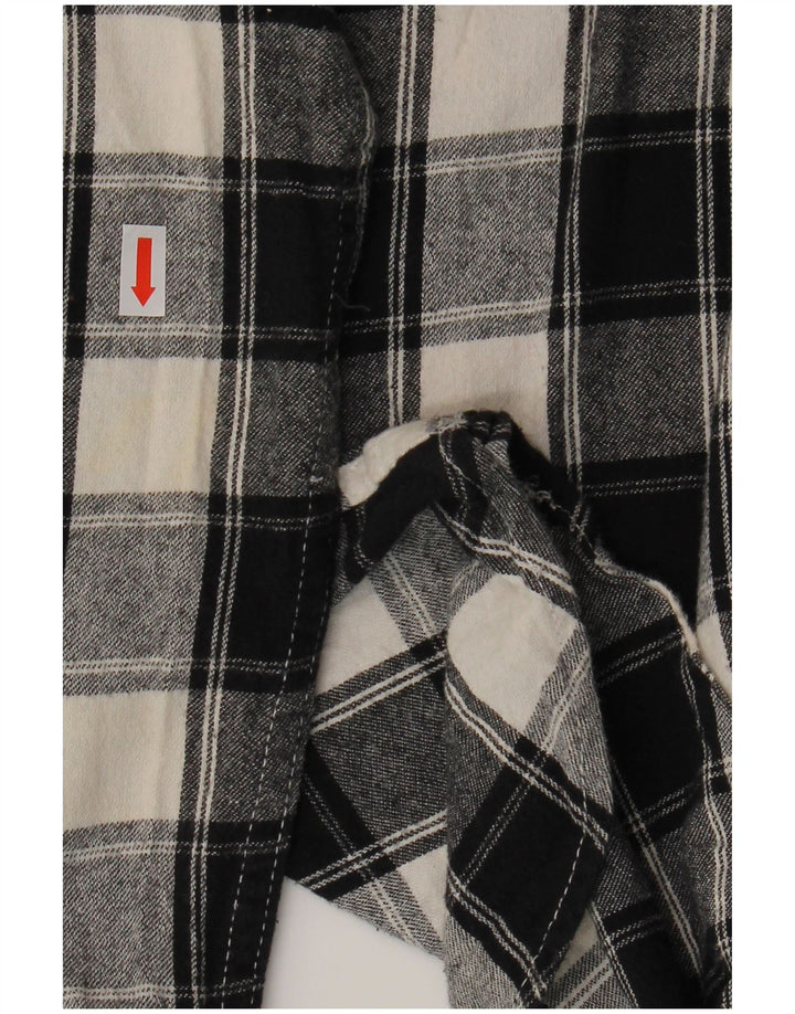 Γυναικείο φανελένιο πουκάμισο LEVI'S UK 10 Small Black Check Cotton