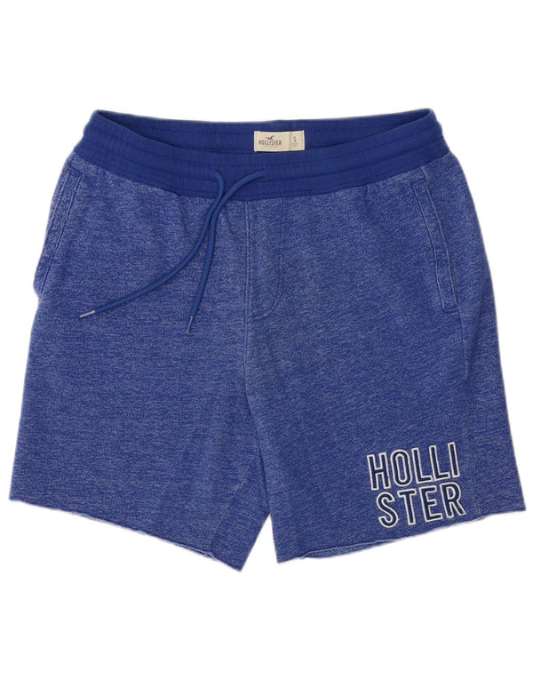 Ανδρικά γραφικά αθλητικά σορτς Hollister Small W29 L7 Λογότυπο από βαμβακερό μπλε φλύκταινα