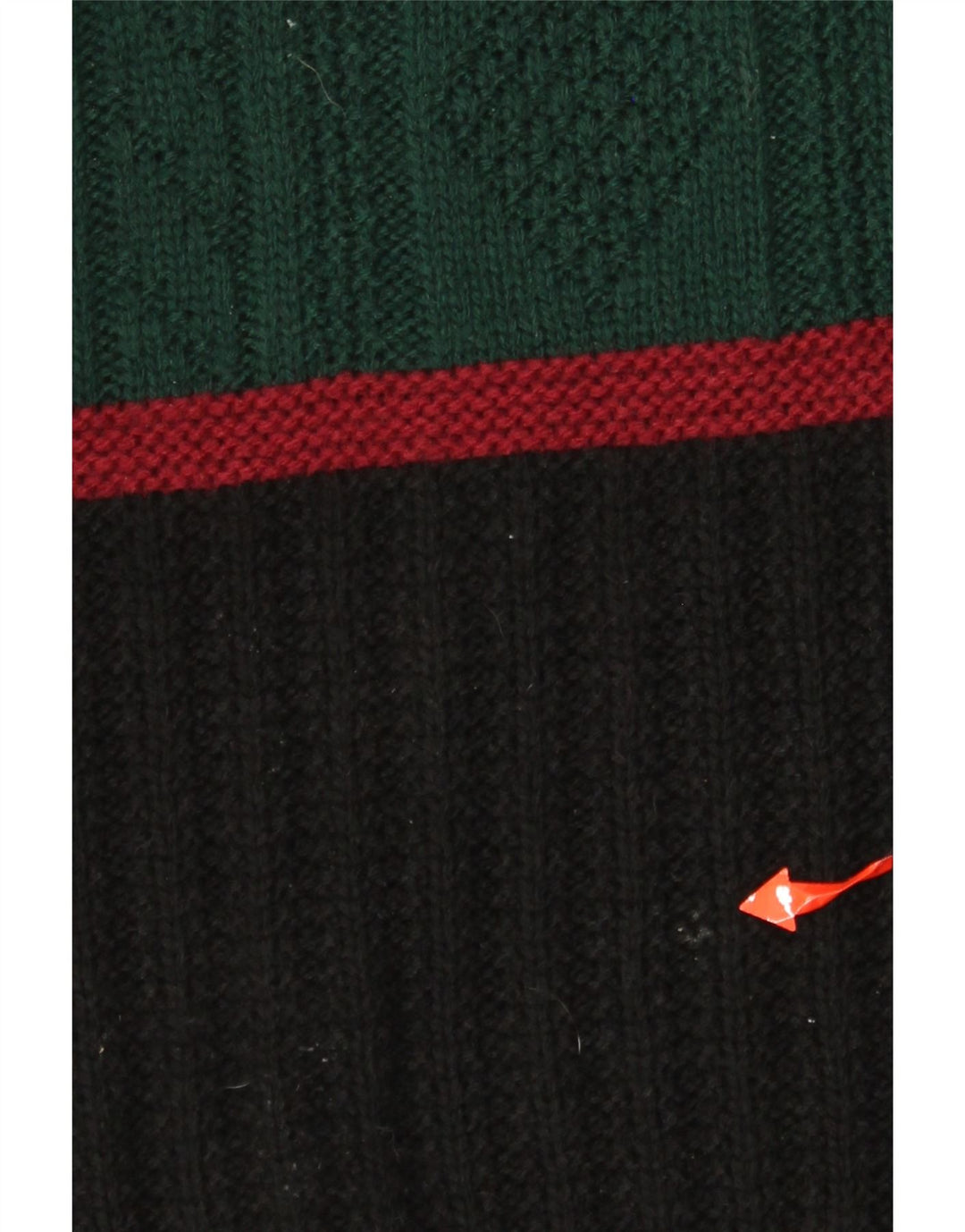 Vintage ανδρικό πουλόβερ με λαιμόκοψη μεσαίου πράσινου χρώματος πολυακρυλικό