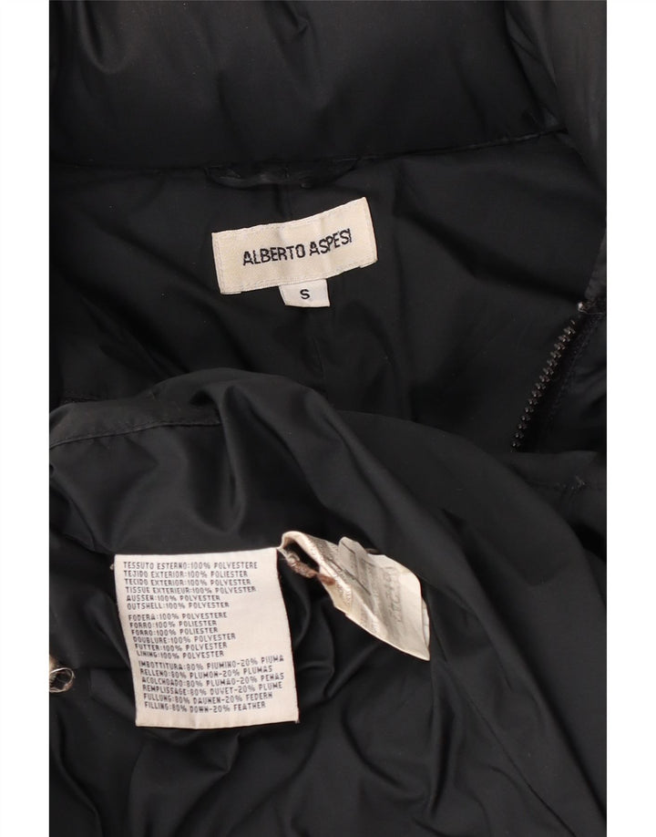 Alberto Aspesi Γυναικείο παλτό UK 10 Small Black Polyester