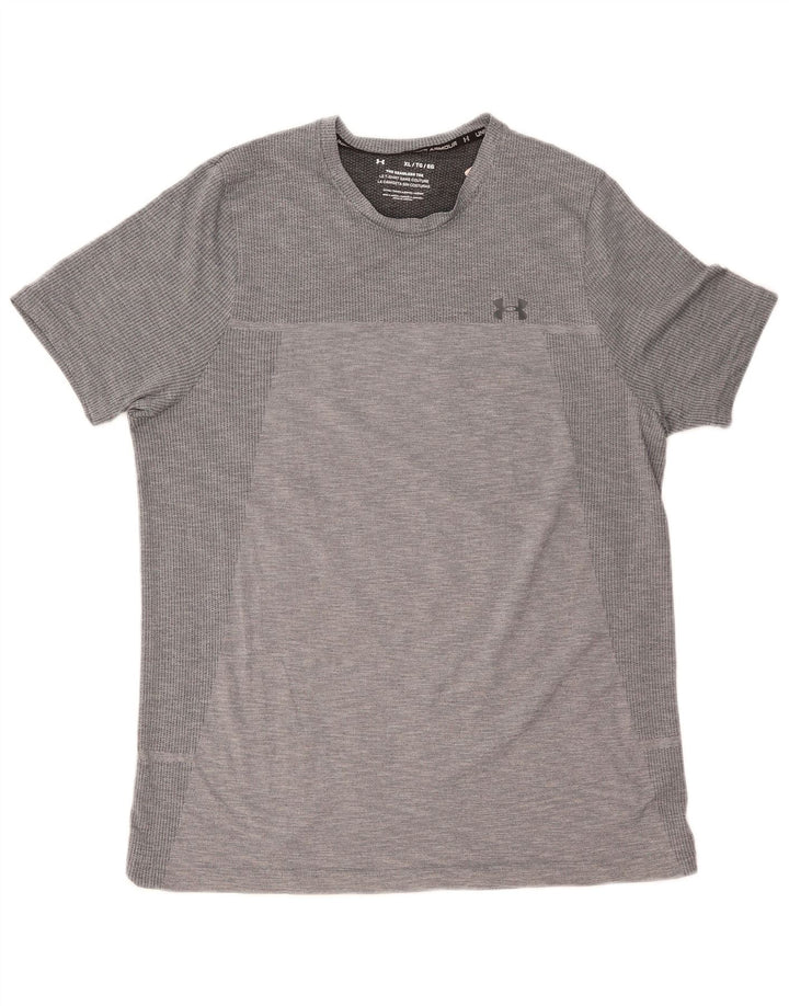 Under Armour Ανδρικό T-Shirt Top XL Grey Pinstripe Polyester