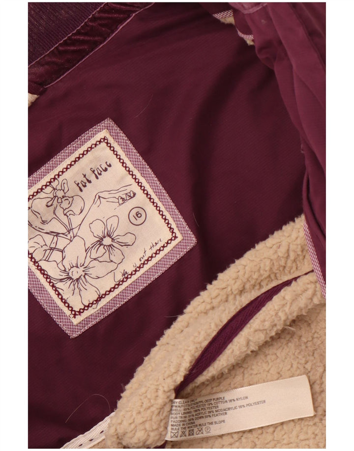 Fat Face Γυναικείο Gilet UK 16 Large Purple Polyester