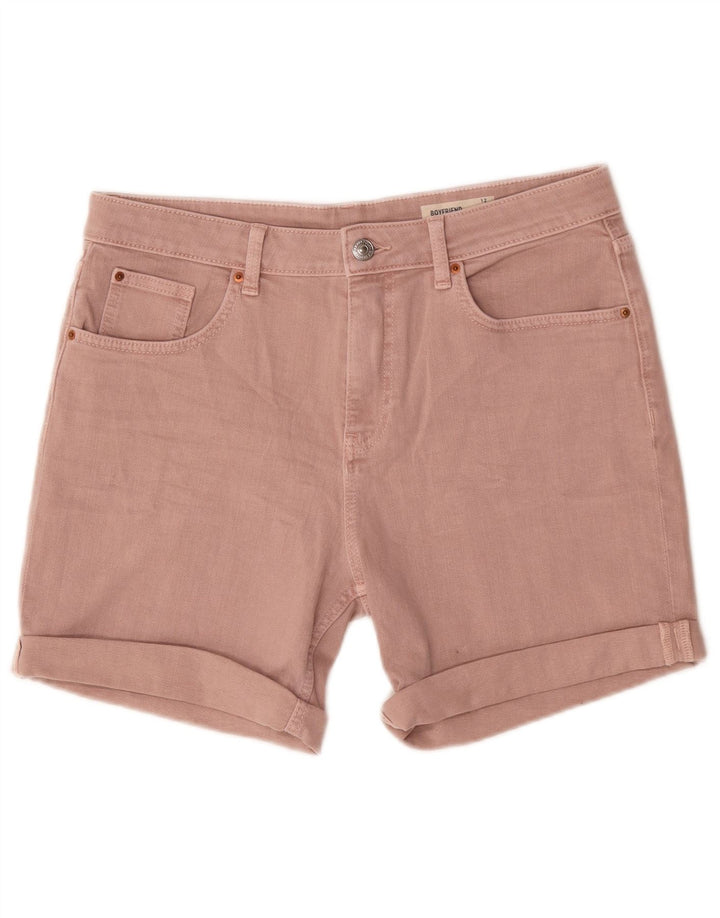 Marks & Spencer Γυναικείο τζιν σορτς UK 12 Medium W30 Ροζ βαμβακερό