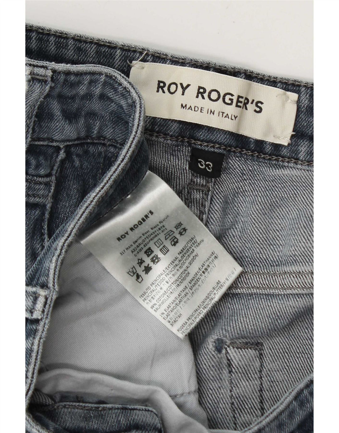 Ανδρικό τζιν ίσιο Roy Rogers W33 L31 Μπλε βαμβακερό
