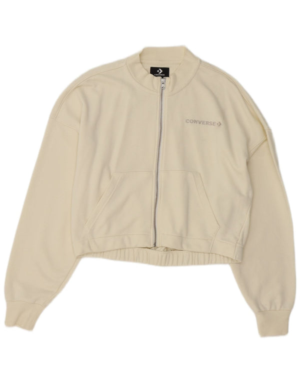 Γυναικεία αθλητική φόρμα Converse Top Jacket UK 14 Medium White