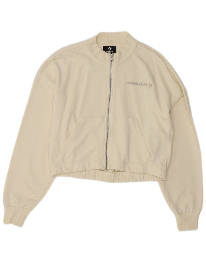 Γυναικεία αθλητική φόρμα Converse Top Jacket UK 14 Medium White
