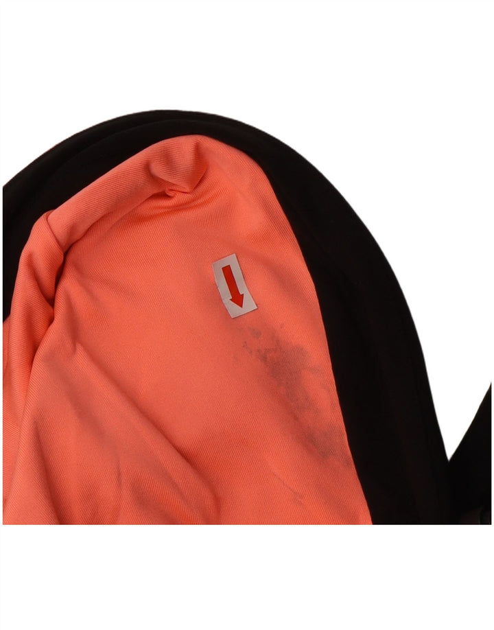 SUPERDRY Womens Graphic Hooded Windbreaker Jacket UK 18 XL Black Polyester