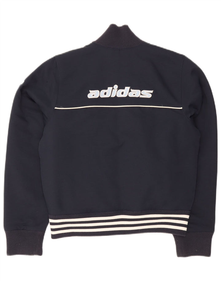 Γυναικείο Adidas Graphic Bomber Jacket UK 12 Medium Navy Blue Polyester