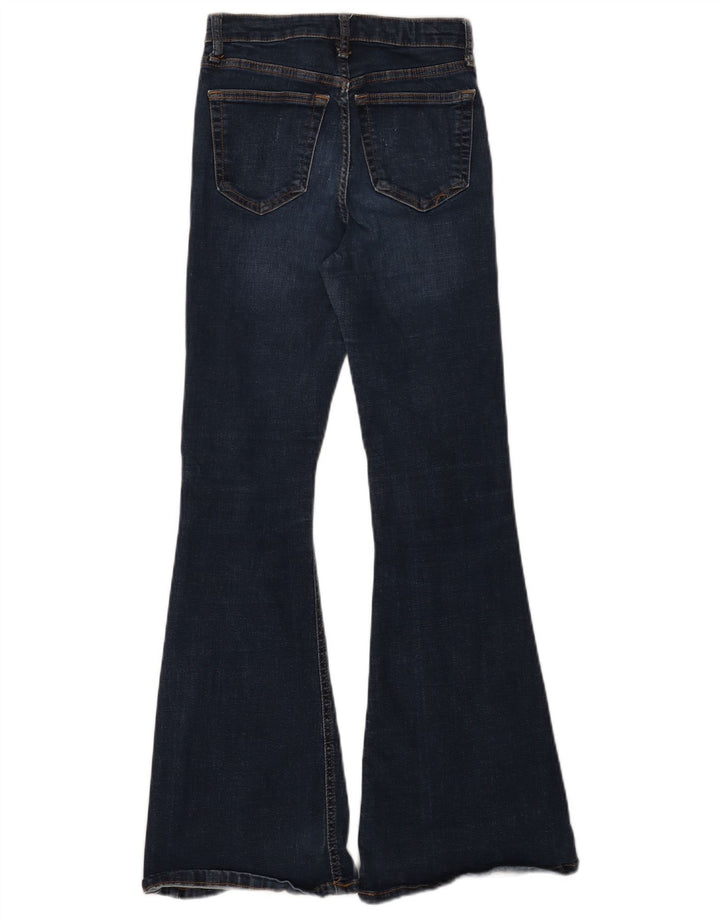 Topshop Γυναικείο τζιν με φλάντζα W26 L29 Μπλε βαμβακερό