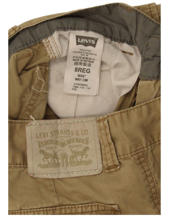 Σορτς Levi's Boys Cargo 7-8 ετών W24 Μπεζ βαμβακερό