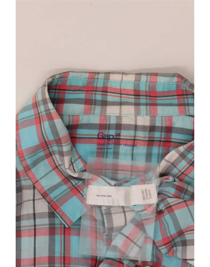 Ανδρικό πουκάμισο Gap Classic Fit, μεσαίο μπλε βαμβακερό