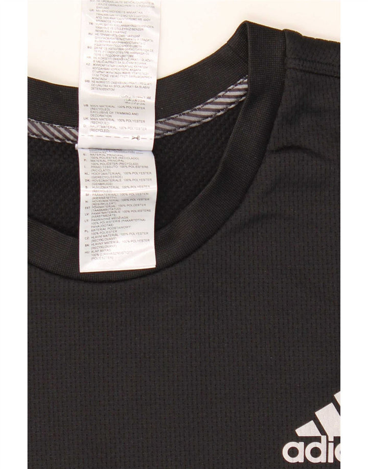 Adidas Ανδρικό τοπ Aeroready με μακρυμάνικο μεγάλο μαύρο χρώμα πολυεστέρας