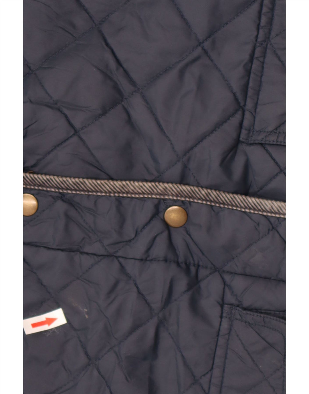 Jack Wills Γυναικείο Καπιτονέ μπουφάν με κουκούλα UK 8 Small Navy Blue Nylon