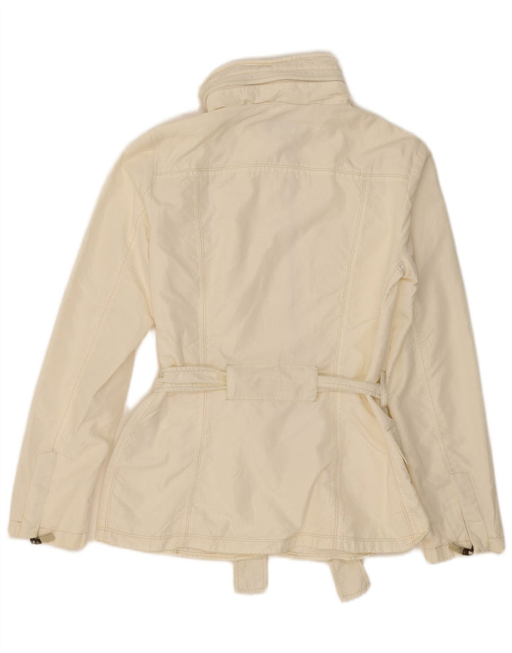 Zara Γυναικείο Utility Μπουφάν UK 10 Small Off White Nylon