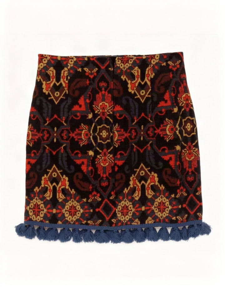 Zara Γυναικεία Μίνι Φούστα Μικρή W26 Πολύχρωμη Paisley Ακρυλική