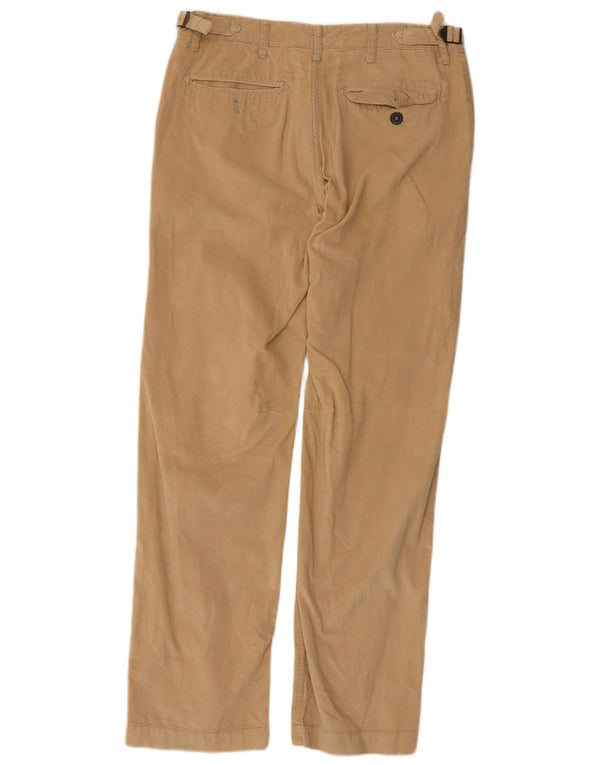 Zara Ανδρικό ίσιο κοτλέ παντελόνι EU 40 Medium W31 L31 Μπεζ βαμβακερό