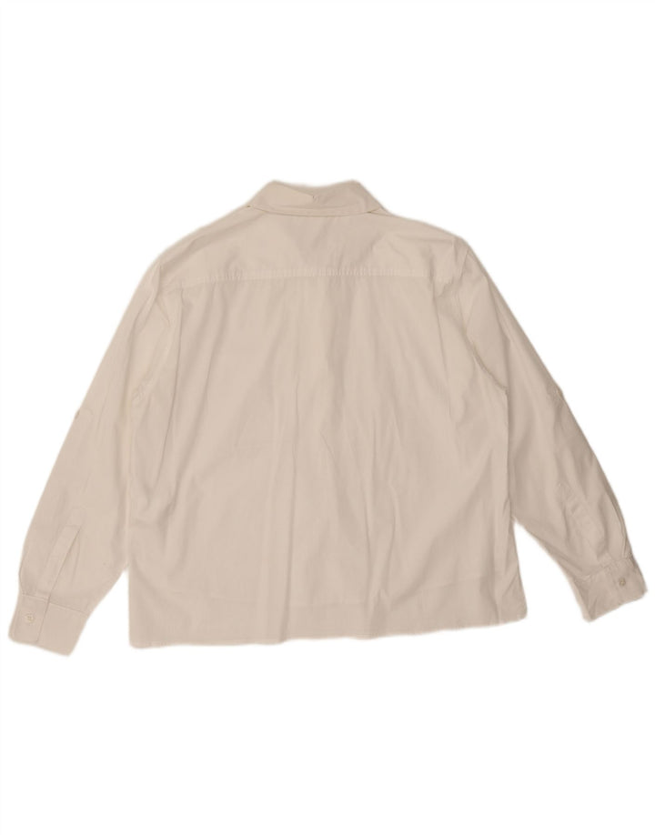 Γυναικείο πουκάμισο Marella UK 12 μεσαίο λευκό βαμβακερό