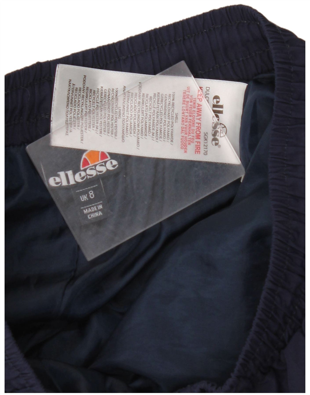 Γυναικεία αθλητική φόρμα ELLESSE Παντελόνι Joggers UK 8 Small Navy Blue Colorblock