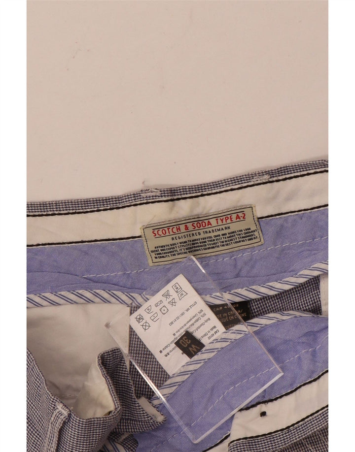 Ανδρικό σορτς Chino Scotch & Soda W30 Βαμβακερό μεσαίο μπλε Houndstooth