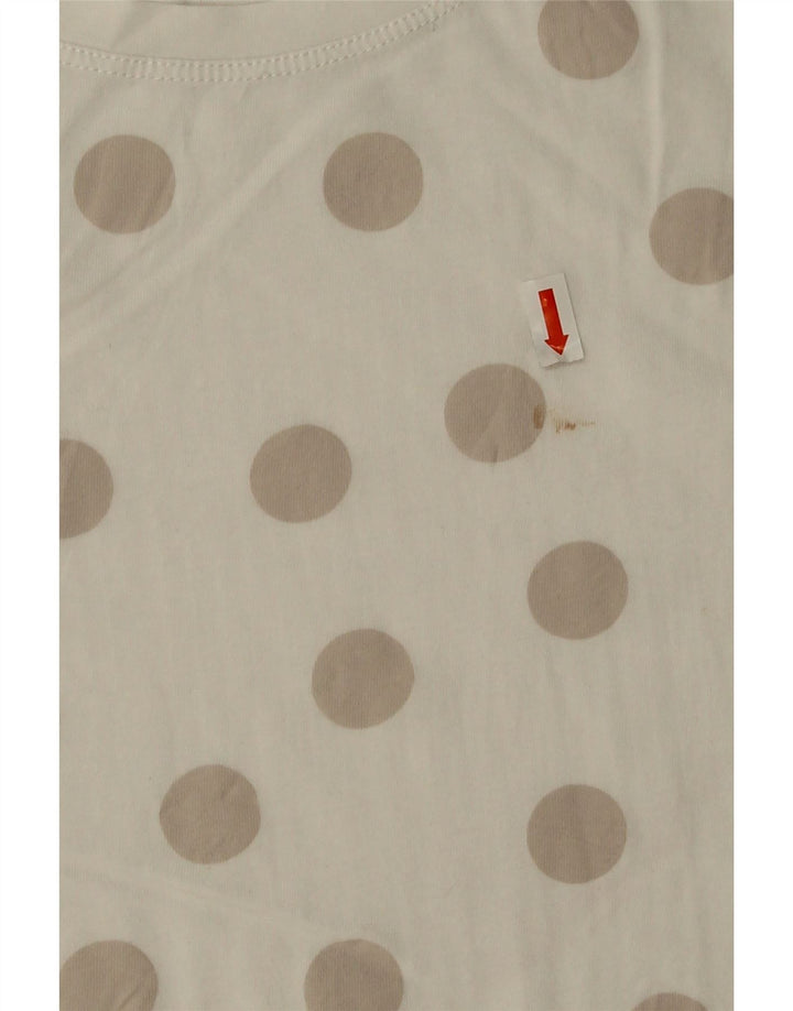 Zara Γυναικείο T-Shirt Top UK 14 Medium White Pot