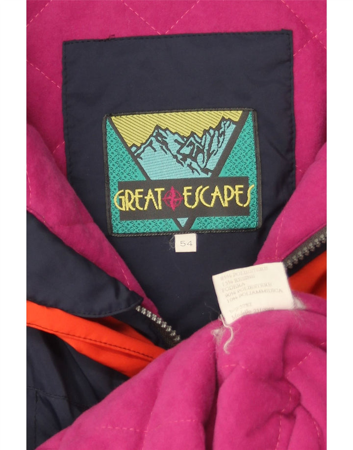 Great Escapes Ανδρικό μπουφάν πουλόβερ με κουκούλα IT 54 2XL Navy Blue Polyester