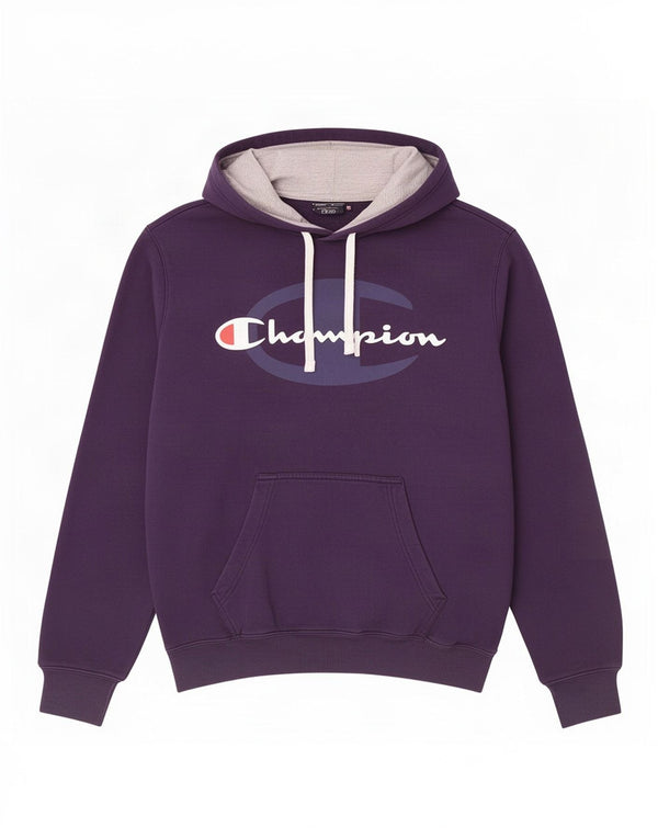 Ανδρικό Champion Graphic Hoodie Jumper Medium Navy Blue Cotton
