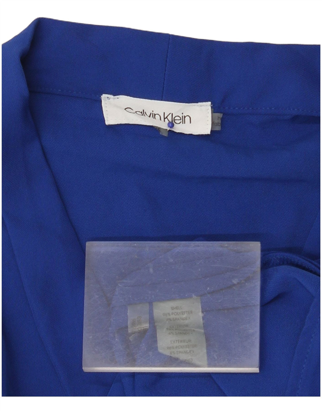 CALVIN KLEIN Γυναικείο Χαλαρό Αμάνικο Βασικό Φόρεμα UK 6 XS Μπλε