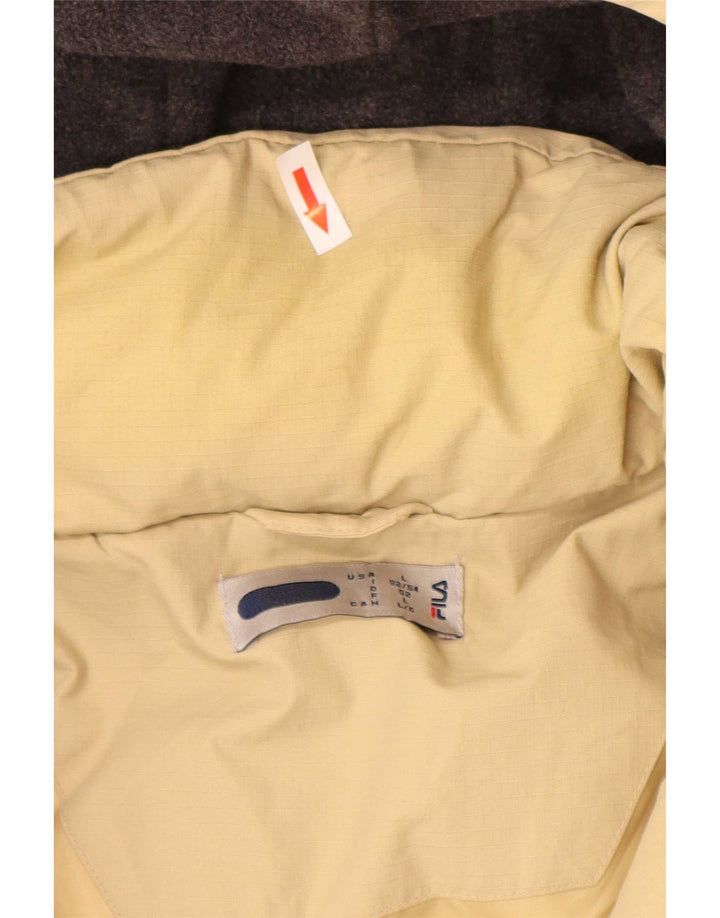 Fila Ανδρικό παλτό με κουκούλα UK 40 Large Beige Polyamide