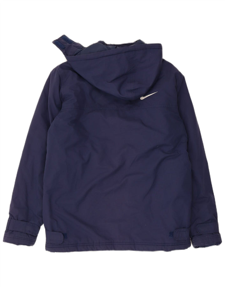 Μπουφάν Nike Boys με κουκούλα Windbreaker 13-14 Years XL Navy Blue Polyester