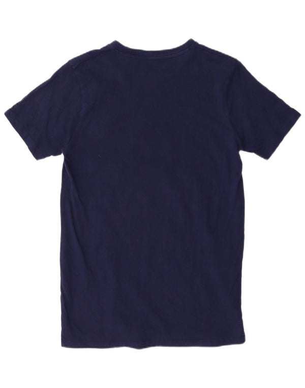 Champion Ανδρικό γραφικό T-Shirt Top Small Navy Blue από βαμβάκι