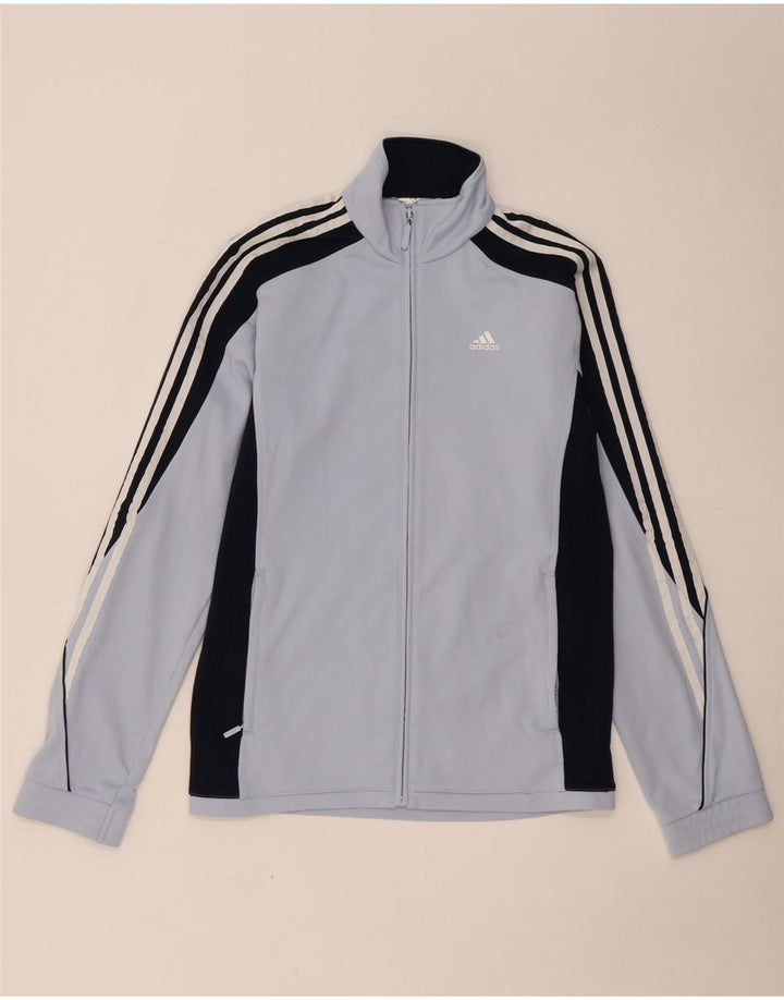 Γυναικεία αθλητική φόρμα Adidas Top Jacket UK 14 Medium Blue Colorblock Polyester