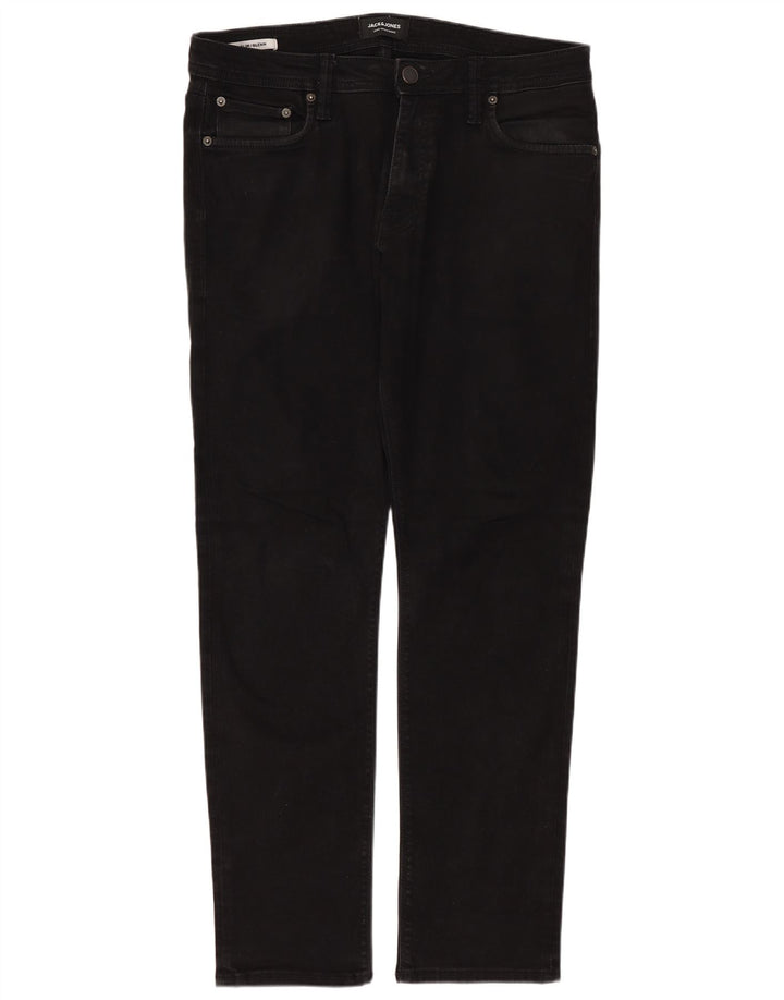 JACK & JONES Ανδρικό τζιν GLENN Slim W32 L30 Μαύρο βαμβακερό