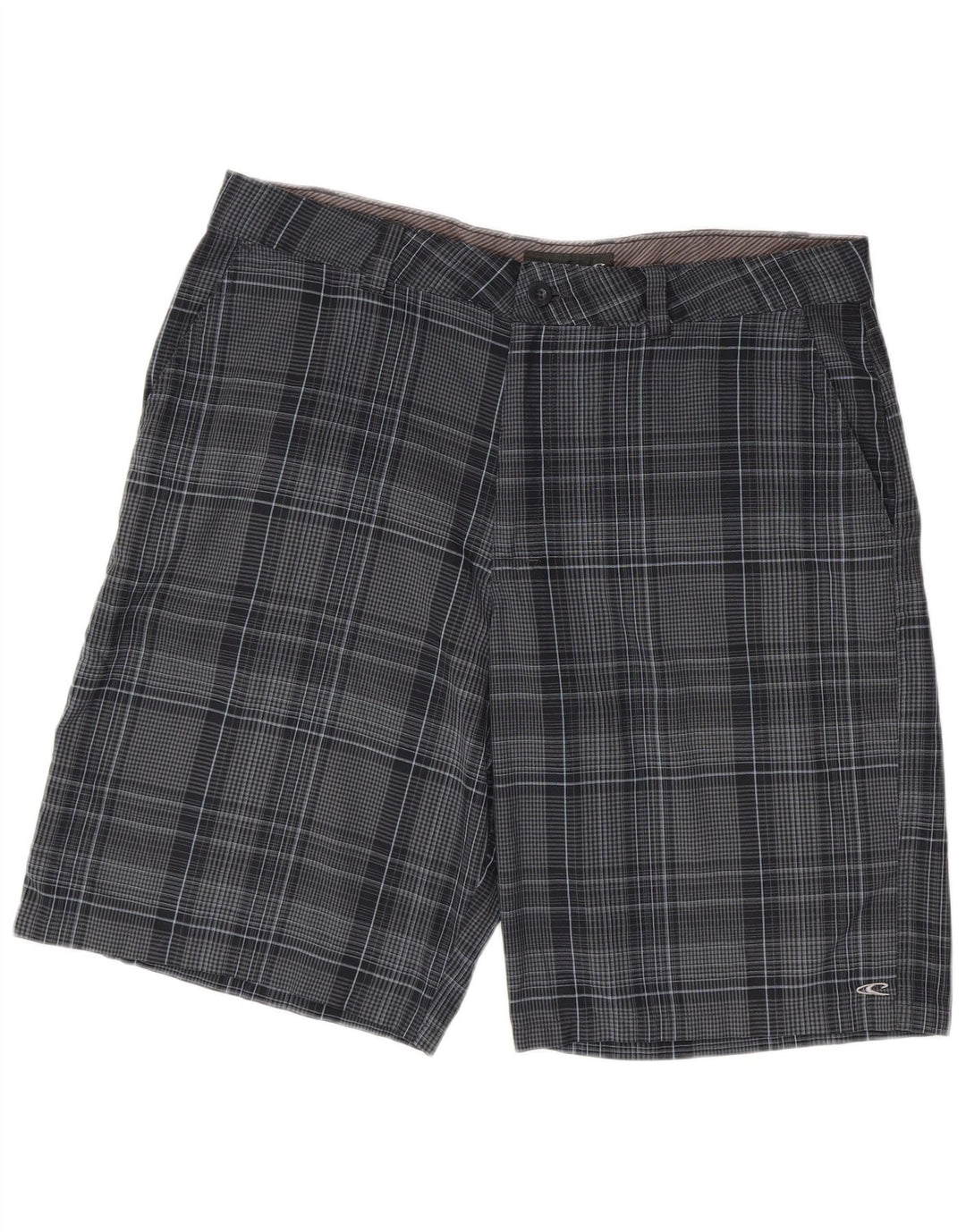 Ανδρικό σορτς Chino O'Neill W38 XL Navy Blue καρό πολυεστέρα