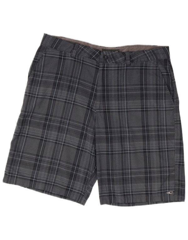 Ανδρικό σορτς Chino O'Neill W38 XL Navy Blue καρό πολυεστέρα