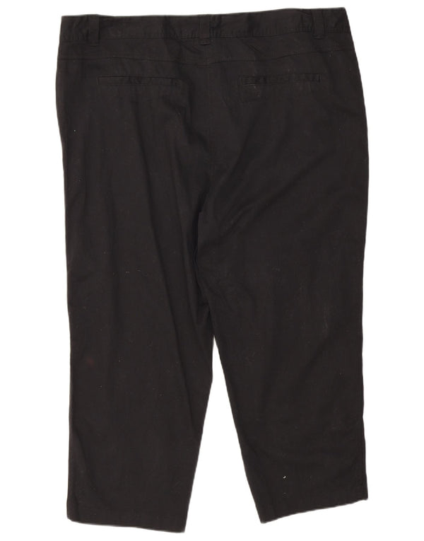 M&Co Γυναικείο Παντελόνι Capri UK 20 XL W40 L22 Μαύρο βαμβακερό