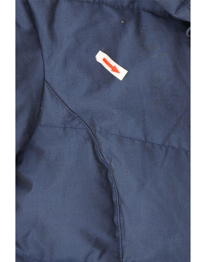 Woolrich Γυναικείο μπουφάν UK 16 Large Navy Blue από βαμβάκι