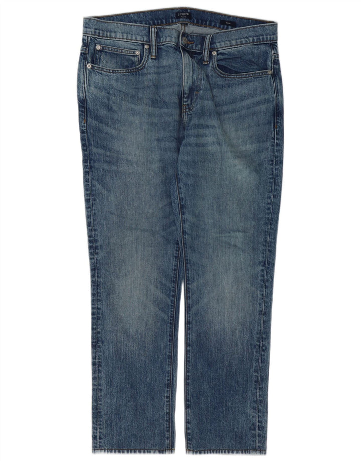 J. Crew Mens Slim Jeans W34 L28 Blue Cotton
