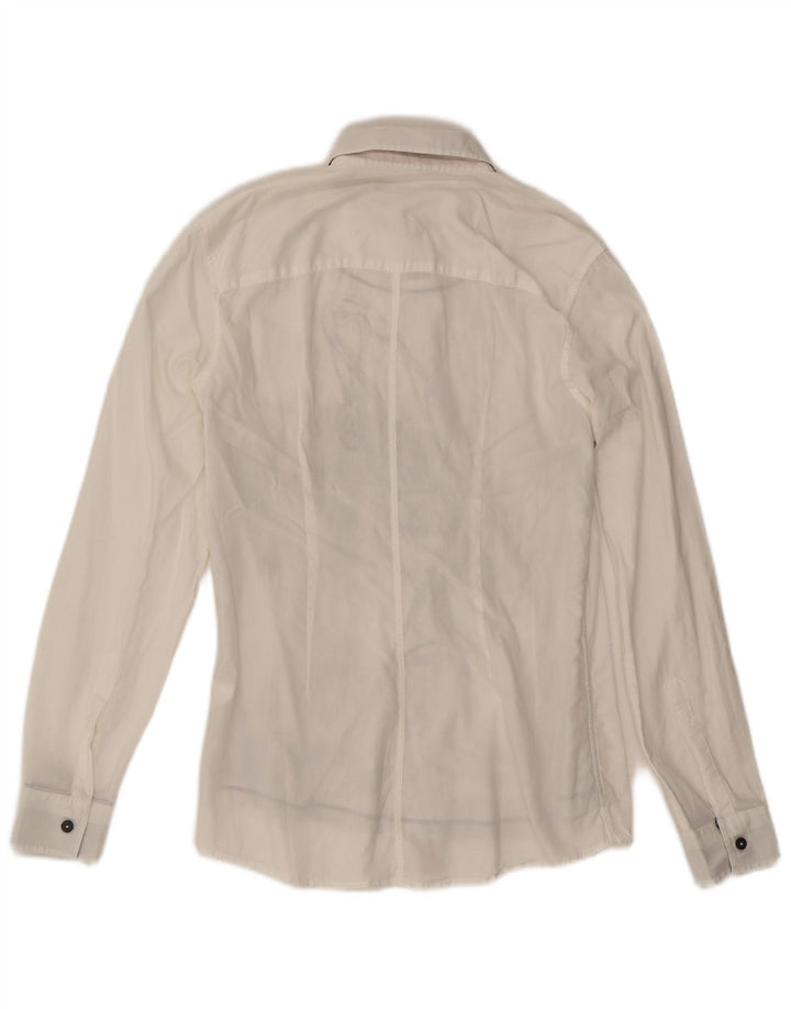 Ανδρικό πουκάμισο Daniele Alessandrini, μικρό λευκό