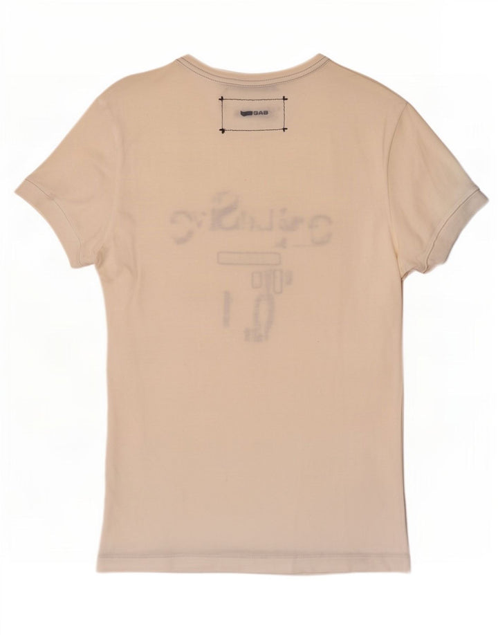 Ανδρικό γραφικό μπλουζάκι Gas Top Small White