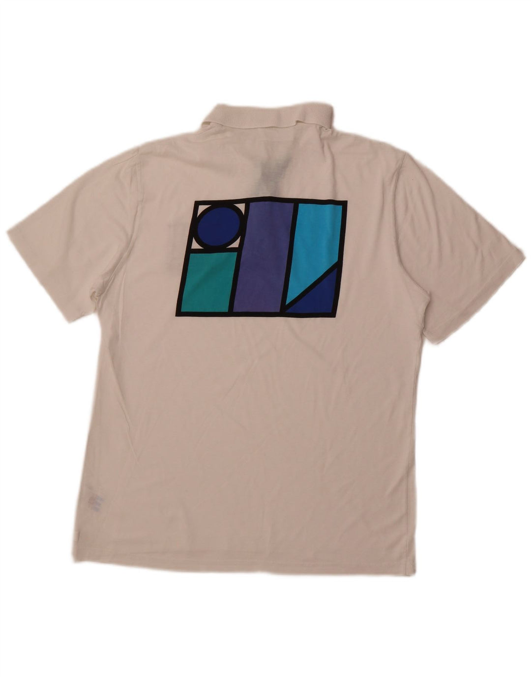 Ανδρικό πουκάμισο ADIDAS Graphic Polo IT 50 Μεσαίο λευκό βαμβακερό